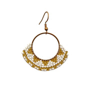 White and Gold Zulu Hoop