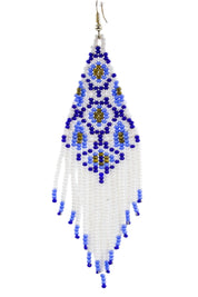 Delft Flowers Chandelier Earrings (LANE11595)