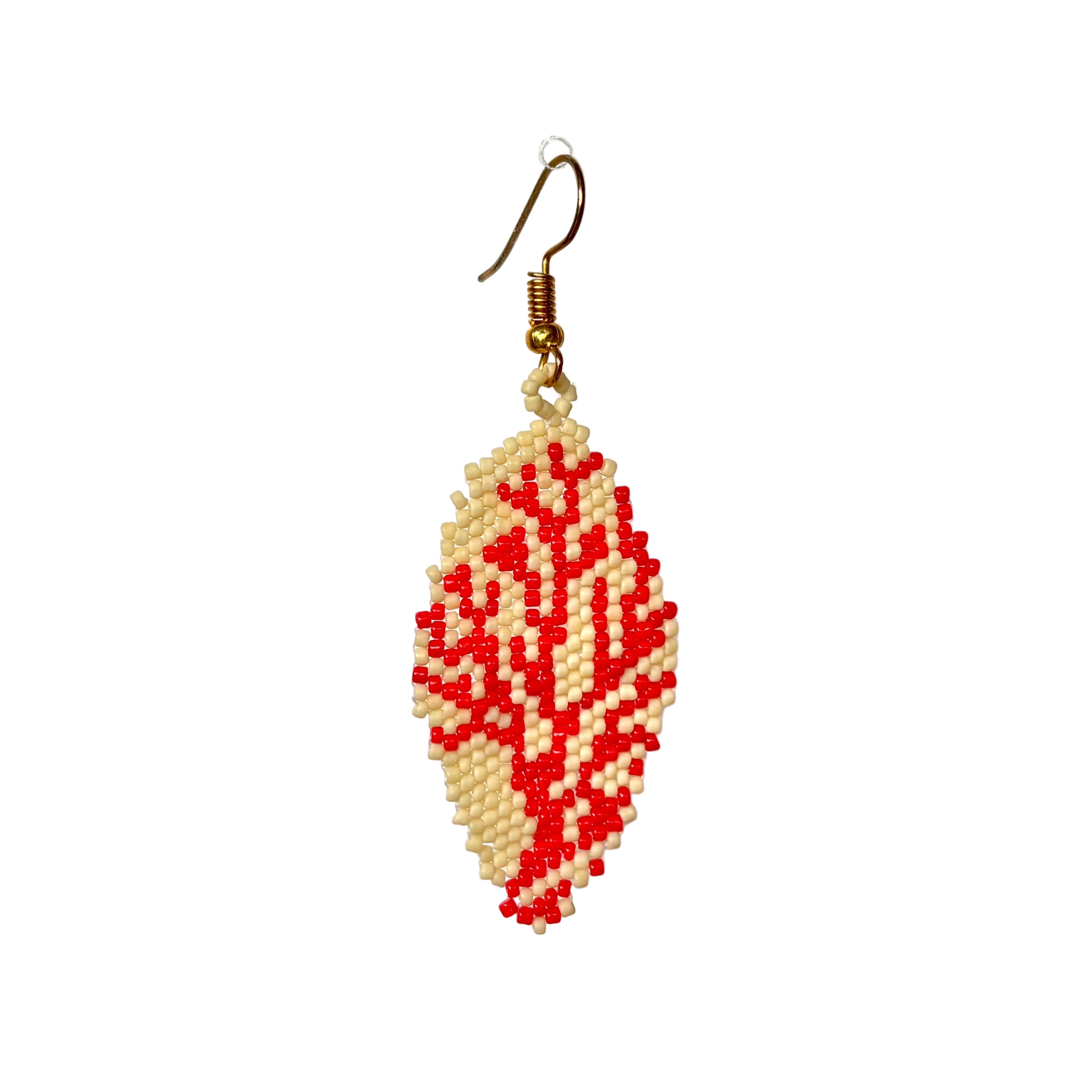 Red Coral of Mozambique Earrings (LANE11686)