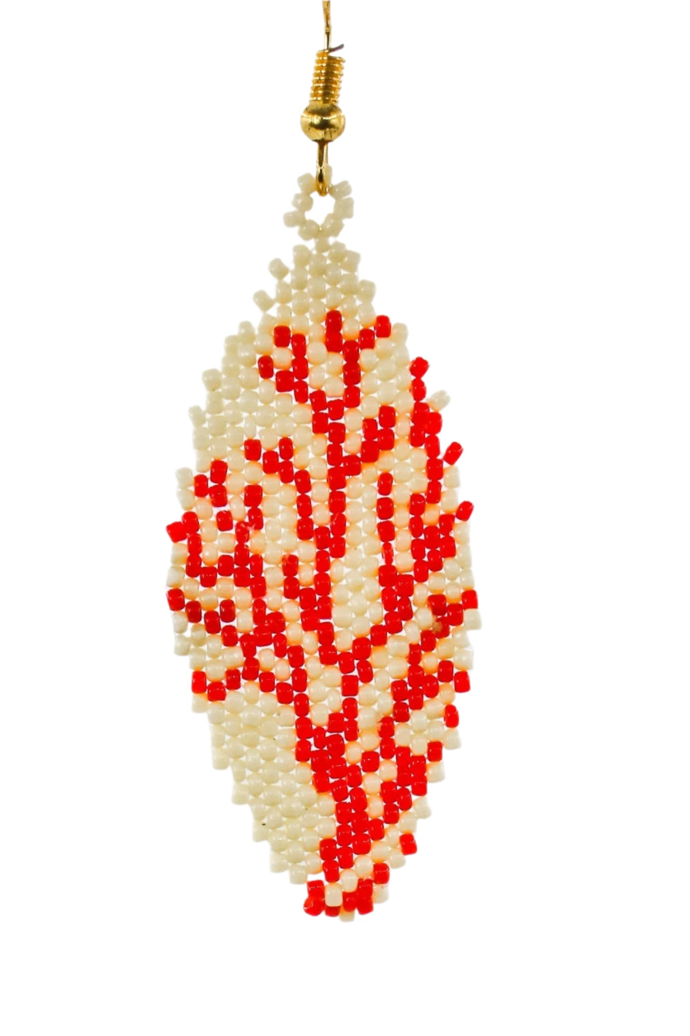 Red Coral of Mozambique Earrings (LANE11686)