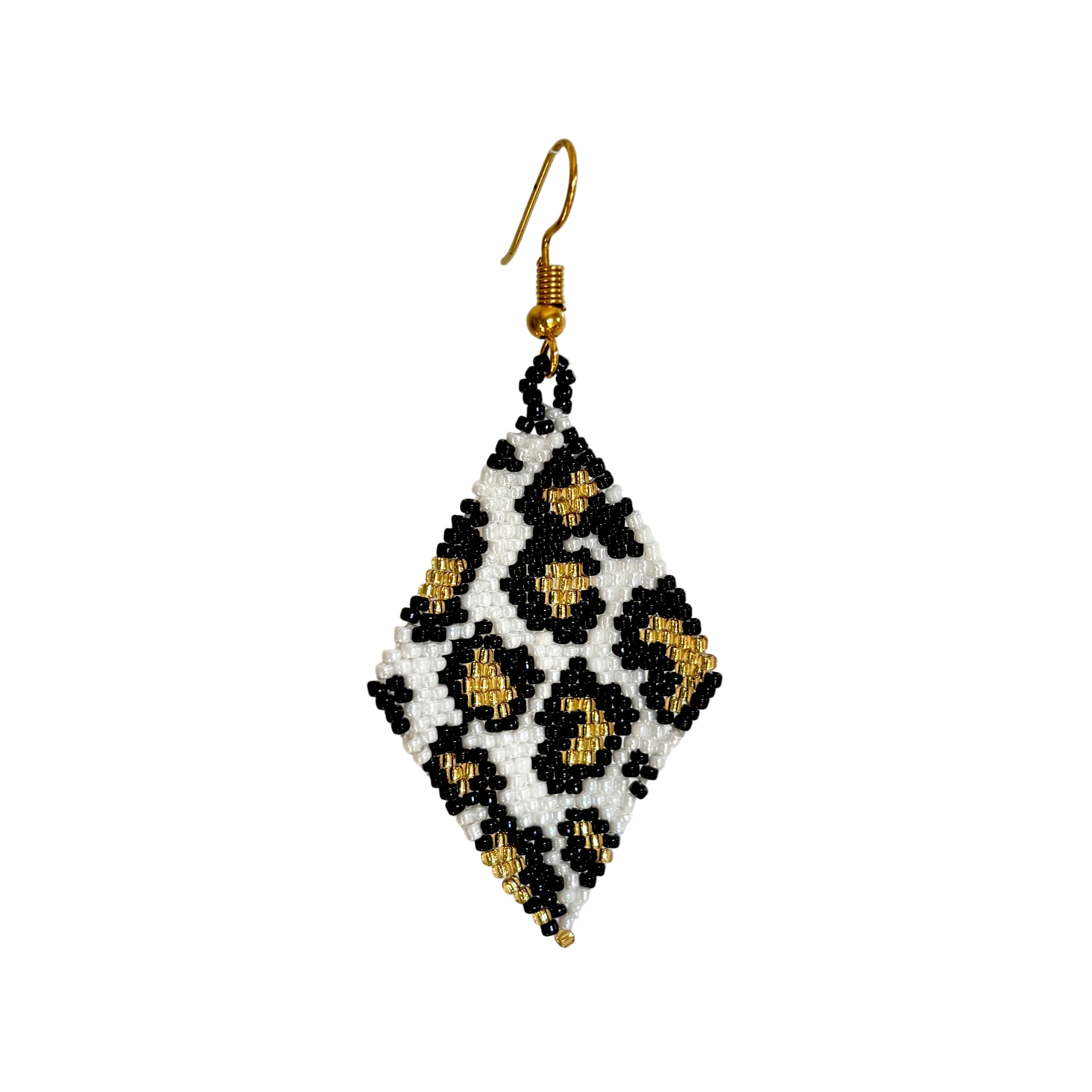Diamond Leopard Print Earrings (LANE11688)