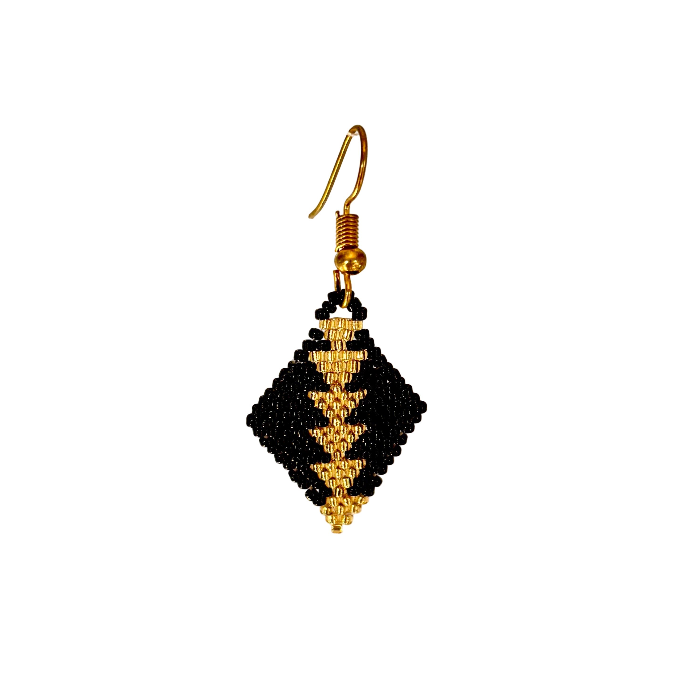 Golden Triangle Diamond Earrings (LANE11696)