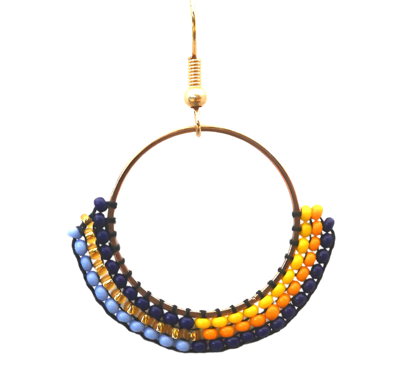 Two Tone Promenade Earrings (LANE11757)