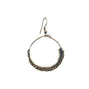 Pollinator Stripes Large Hoop Earrings (LANE11818)