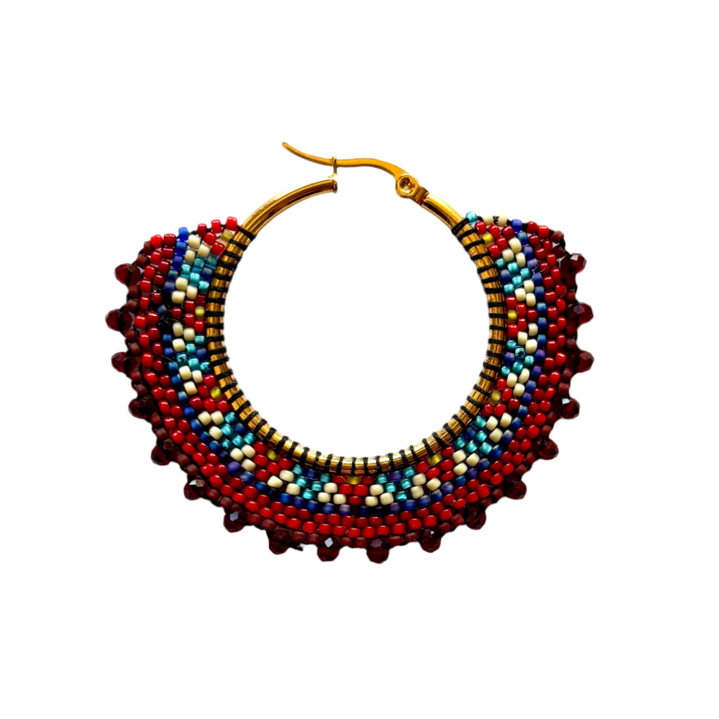 Delicate Mediterranean Hoop Earrings (LANE11825)