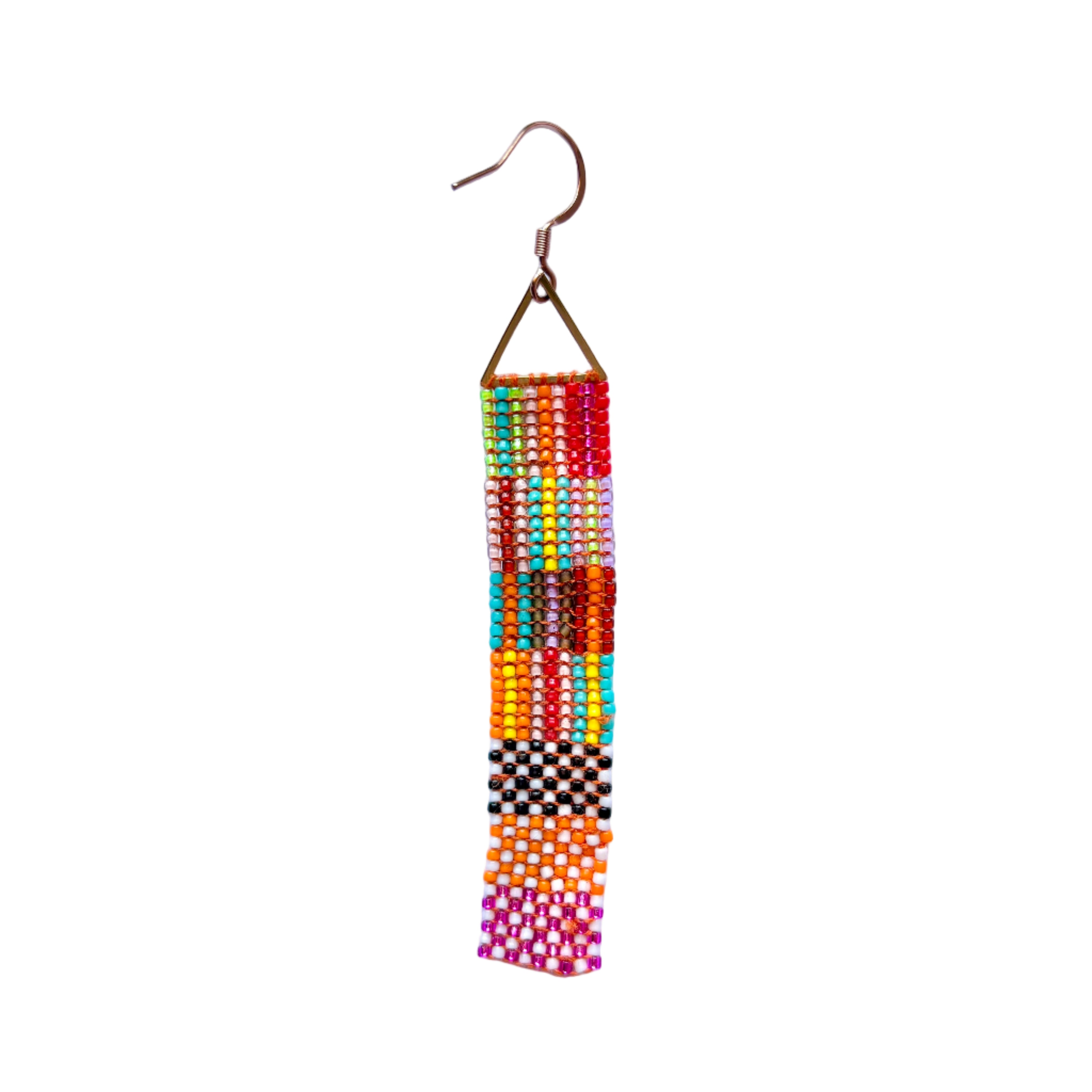 Colourful Stripes and Dots Earrings (LANE11833)