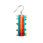 Multicolour Stripes with Gold Dots