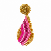 Fuchsia Drop Beaded