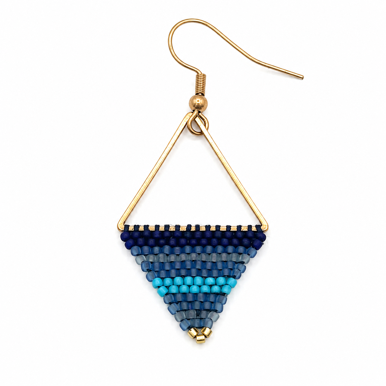 Midnight Triangle Beaded Earring (LANE11899)