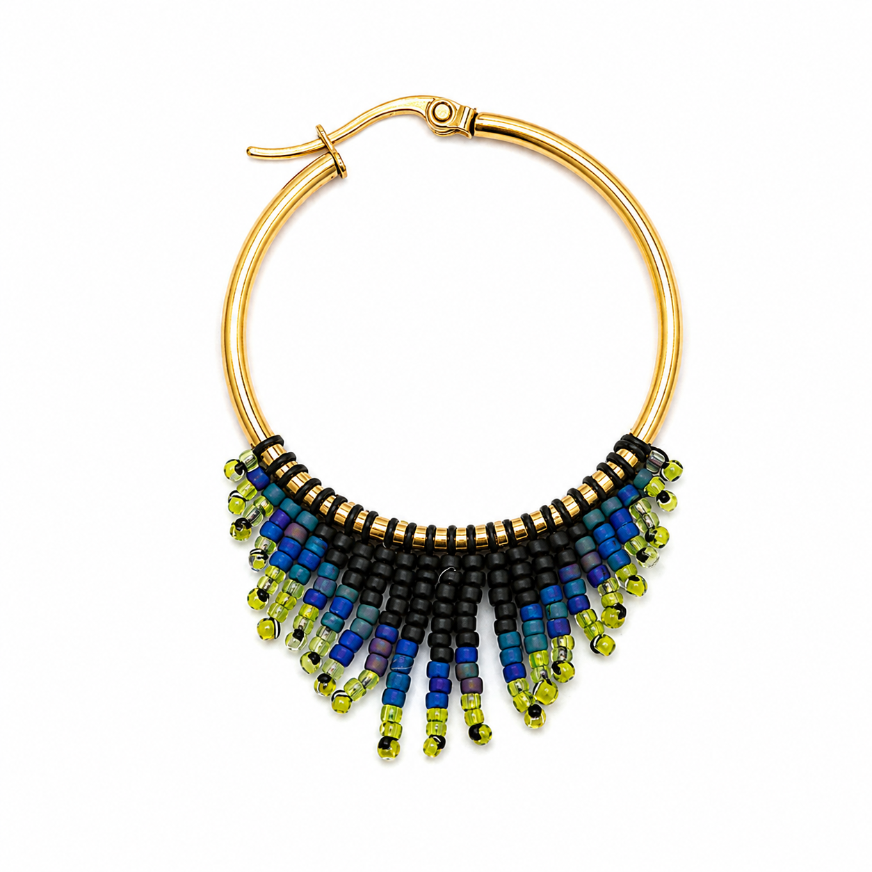Midnight Confetti Beaded Earring (LANE11901)