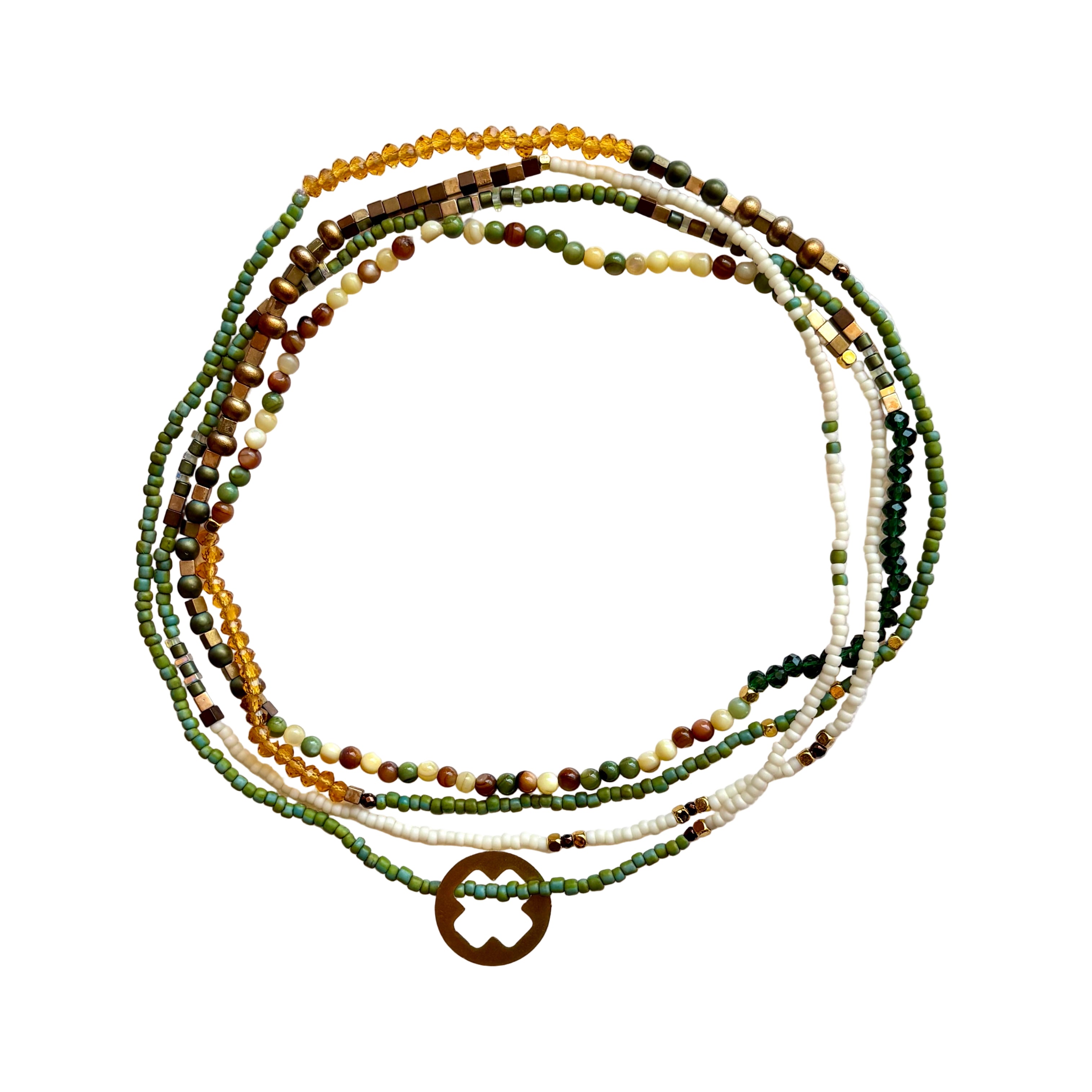 Forest Fern Long Necklace (NEC11130)