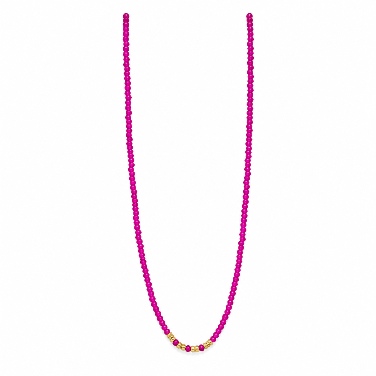 Magenta Shine Necklace (NEC11212)