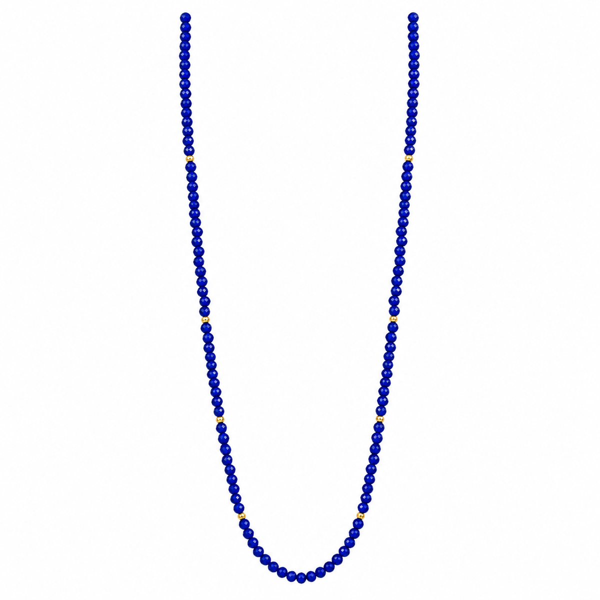 Royal Blue Crystal Necklace (NEC11218)