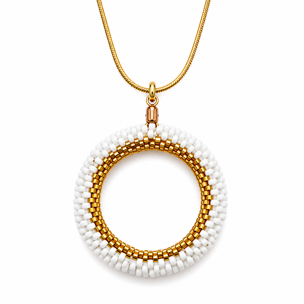 Ivory Glow Necklace (NEC11232)