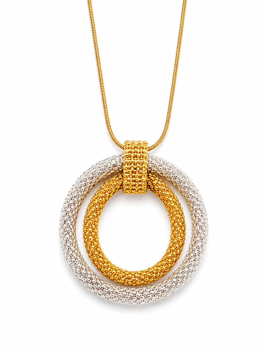 Silver & Gold Necklace (NEC11234)