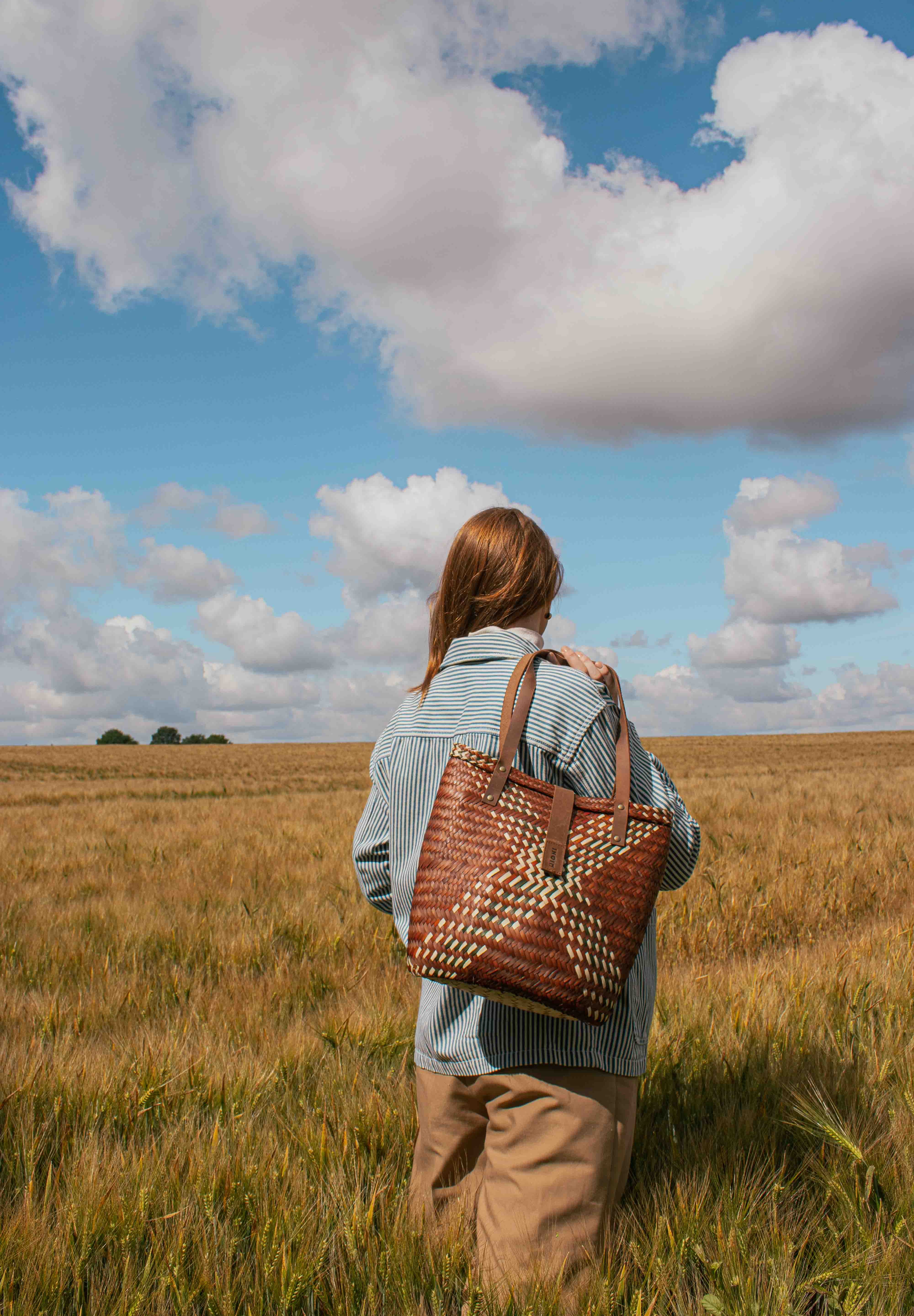 Rust, Neutral and Green Cross Handbag