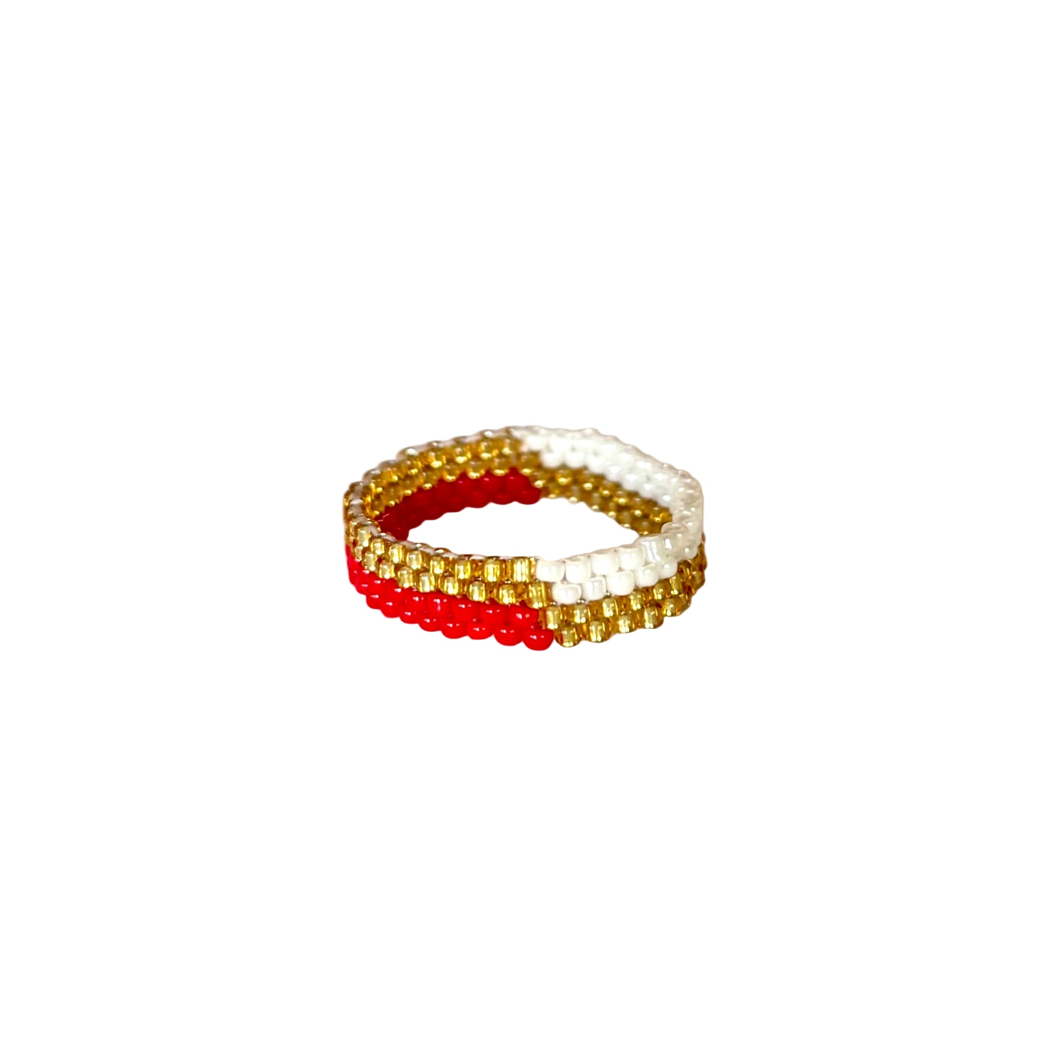 Two Tone Red Thin Ring (RIN12044)