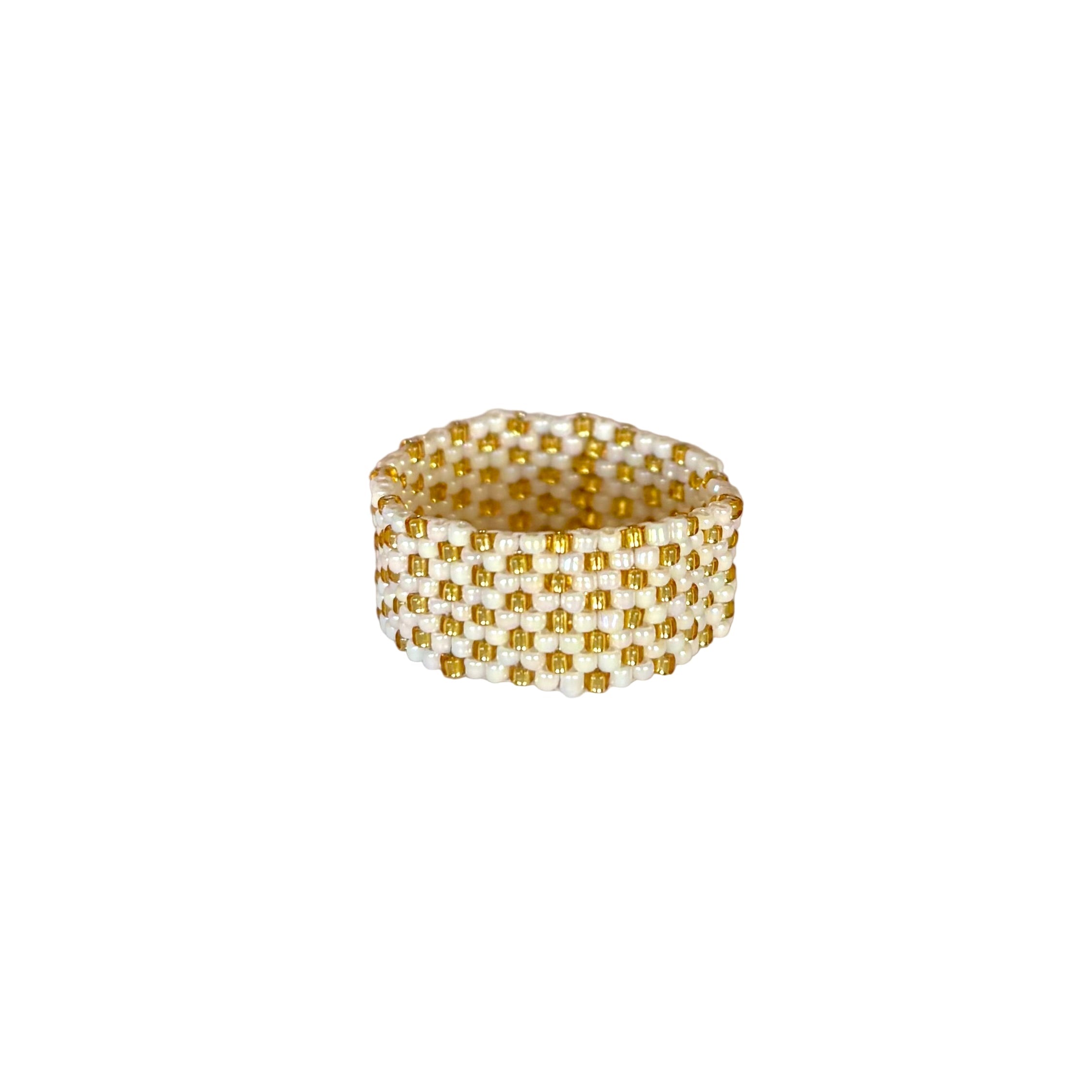 White and Gold Dots