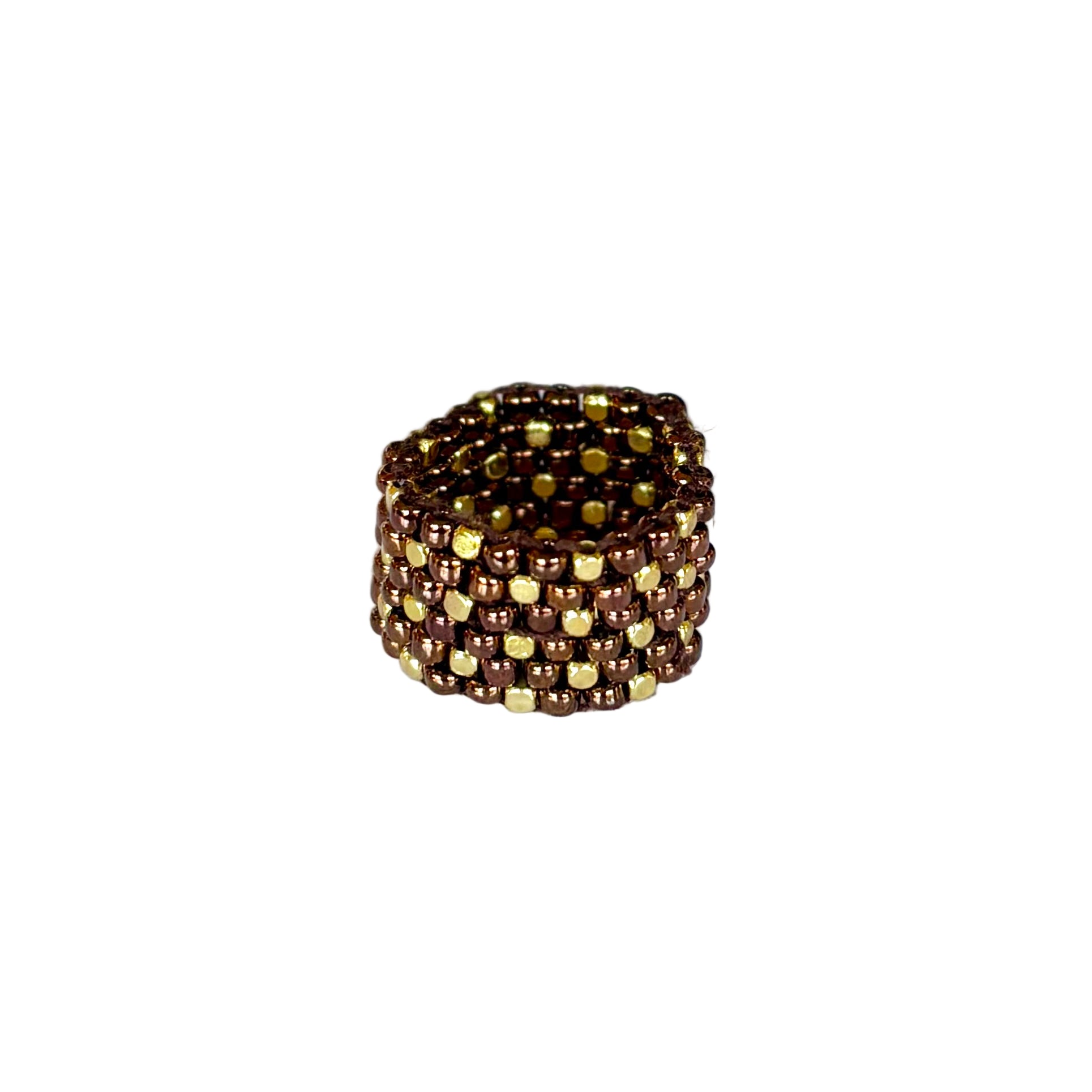 Bronze with Gold-Plated Dots Ring (RIN12088)