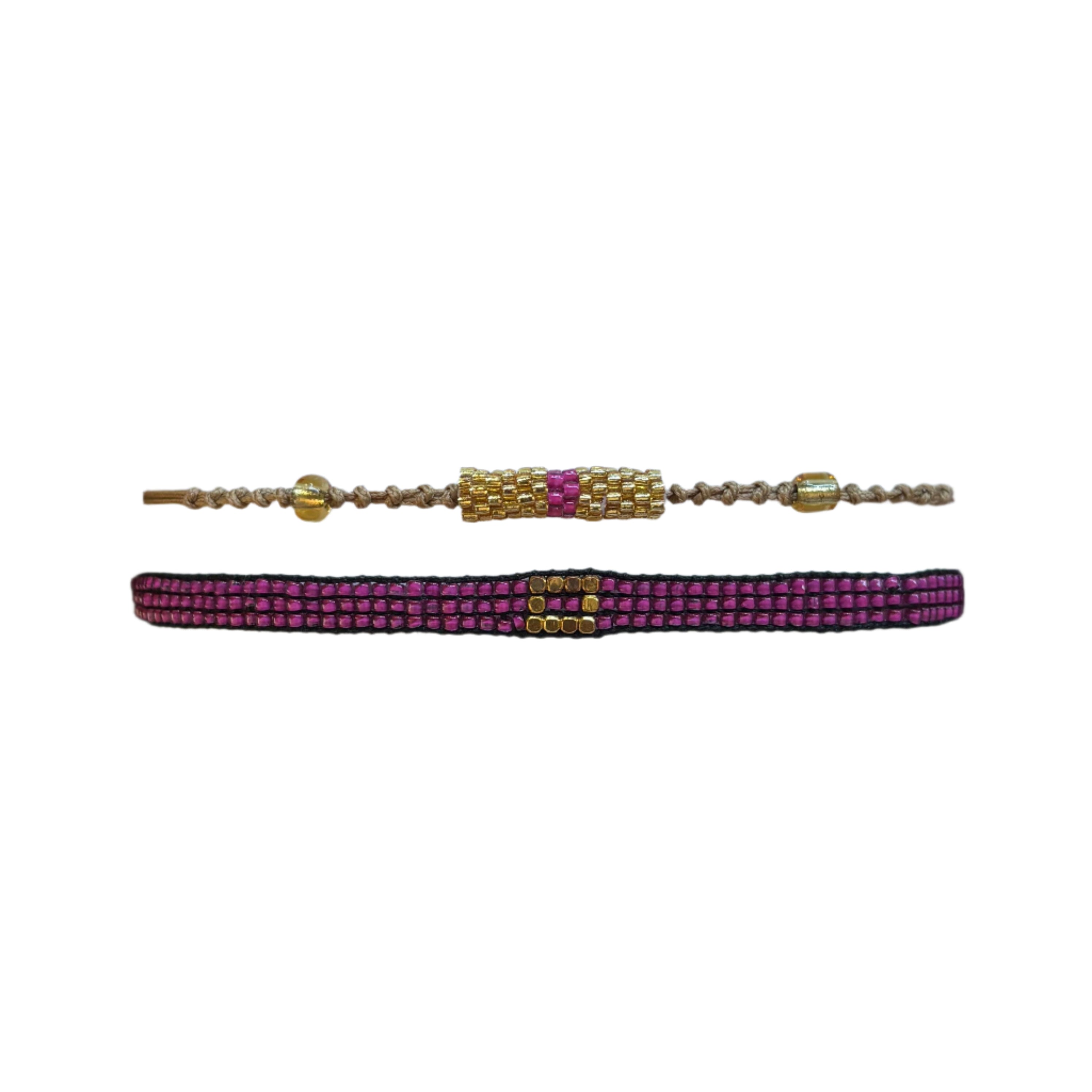 Cerise Pink Matching Bracelet Set