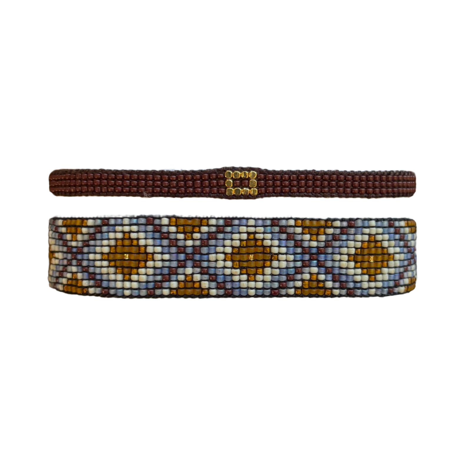 Desert Diamonds with Chocolate Block Bracelet Set