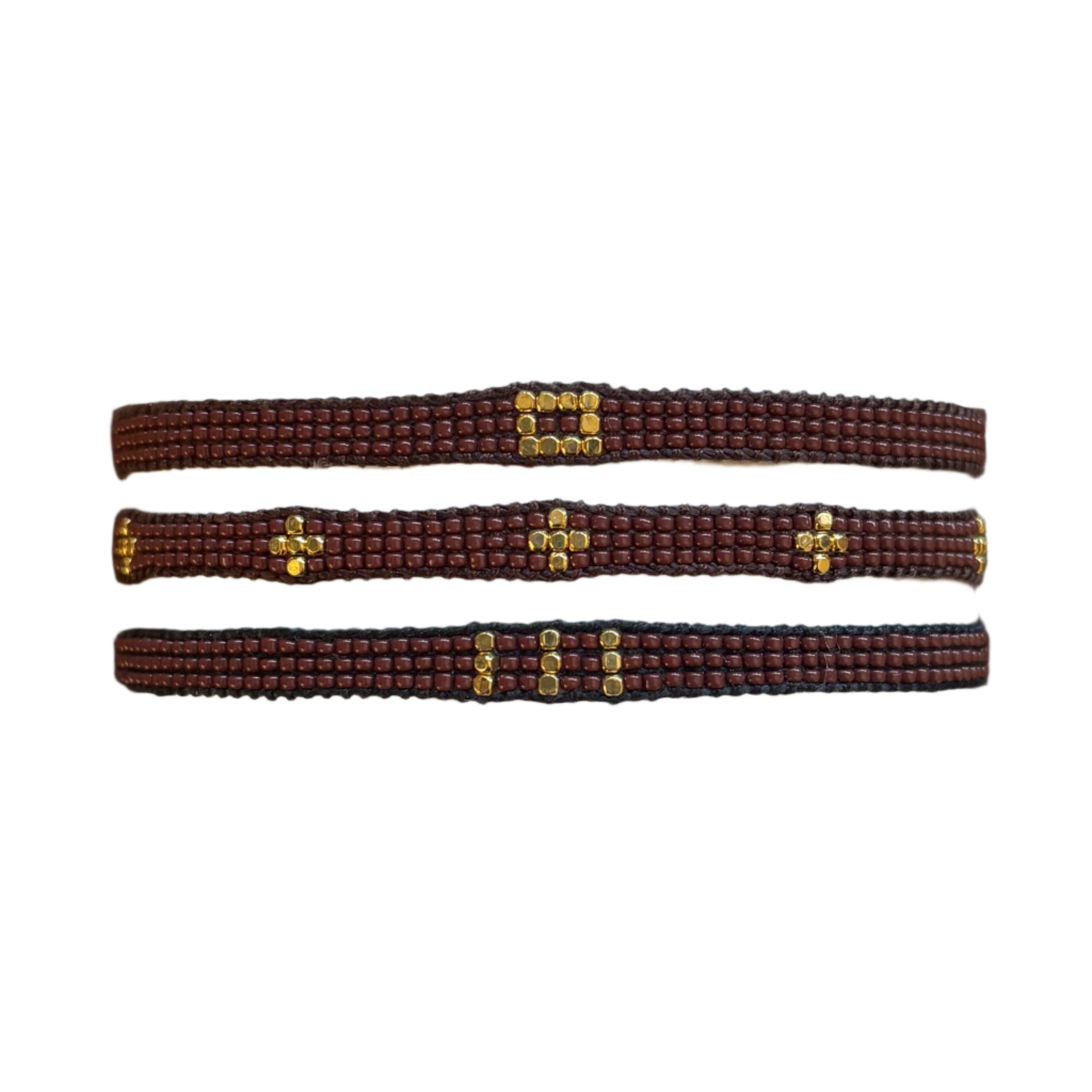 Chocolate Patterns Bracelets Set