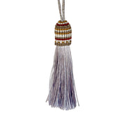 Sky Stripes Beaded Tassel (TAS002)