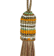 Bursting Stripes Beaded Tassel (TAS007)
