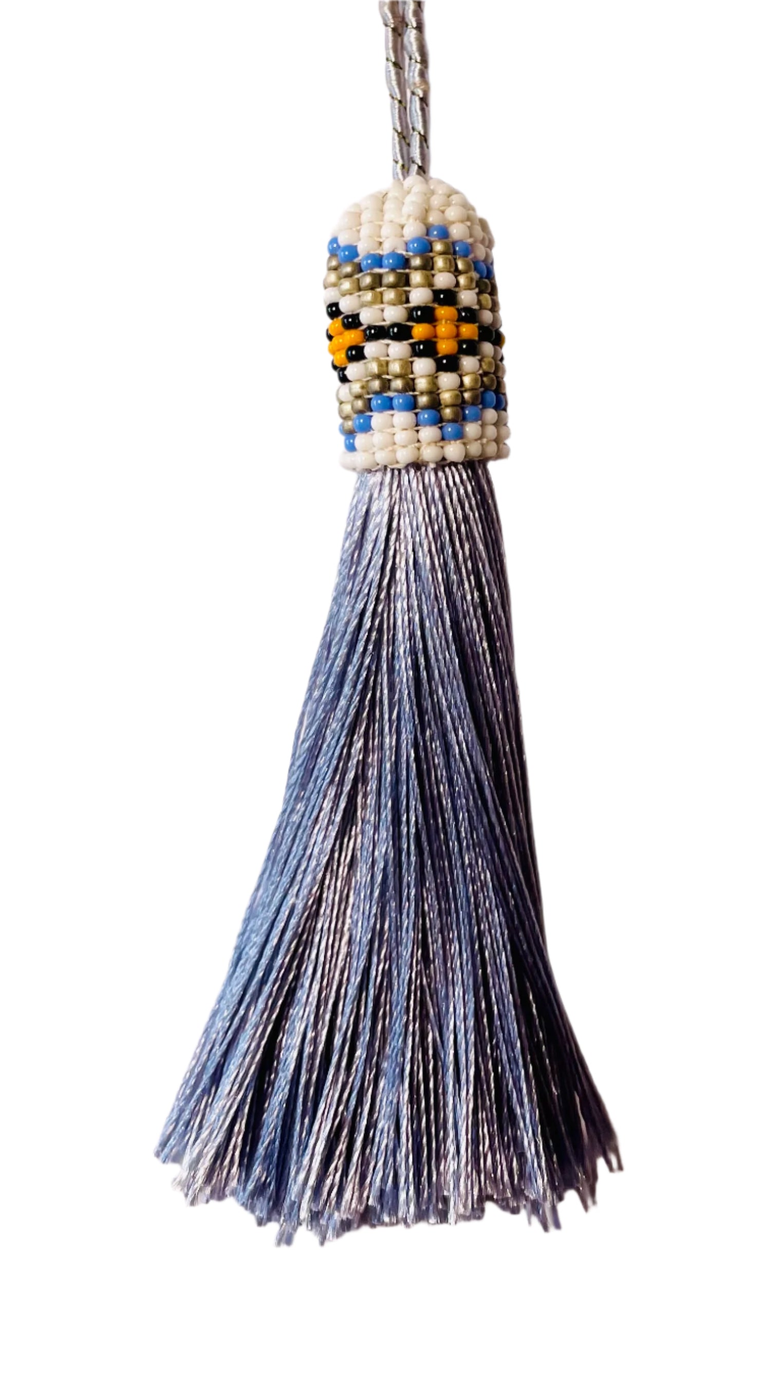 Baobab Flowers Beaded Tassel (TAS015)