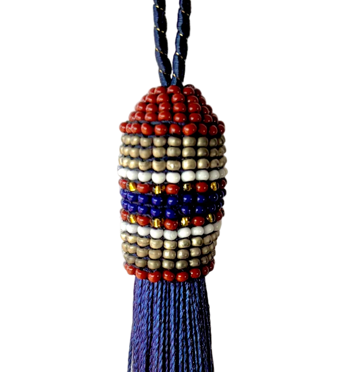 Marine Patterns Beaded Tassel (TAS017)