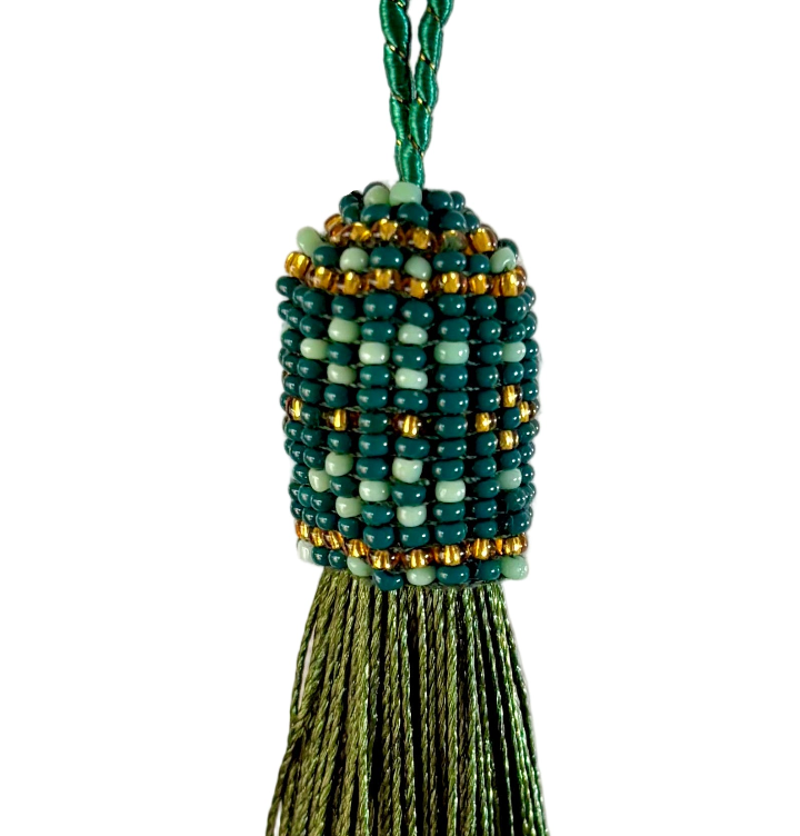 Flora Patterns Beaded Tassel (TAS019)