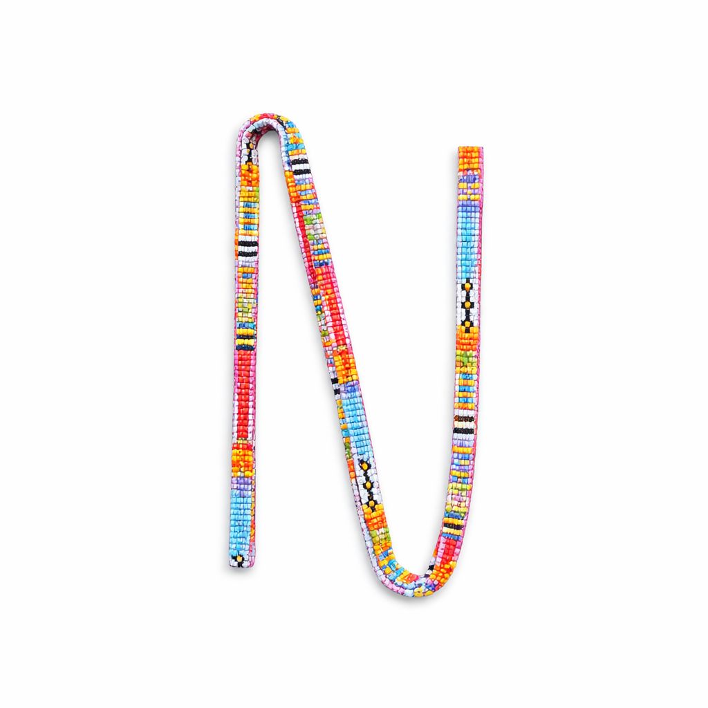 Geo Colour Block Necklace – Pink Thread