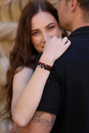 Clay with Gold-Plated Block Bracelet (LANB12638)